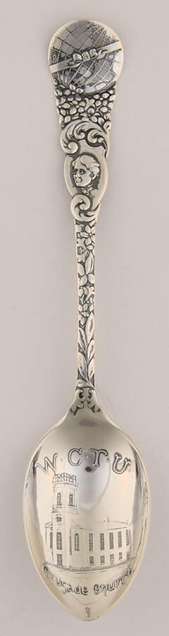 Souvenir Spoons Wctu Crusade Church - No Box by Gorham Silver-1