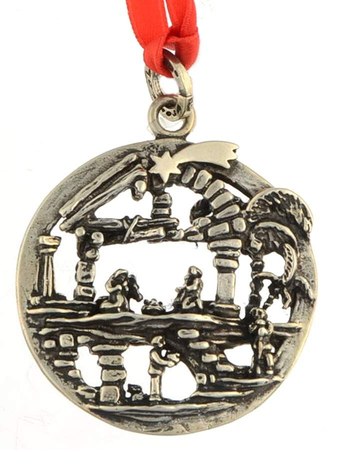 Bronzobianco Ornaments Nativity - No Box by Giovanni Raspini (Italy)-1