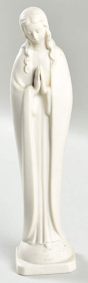 All White Figurines Madonna Praying- Matte - Boxed by Goebel-1