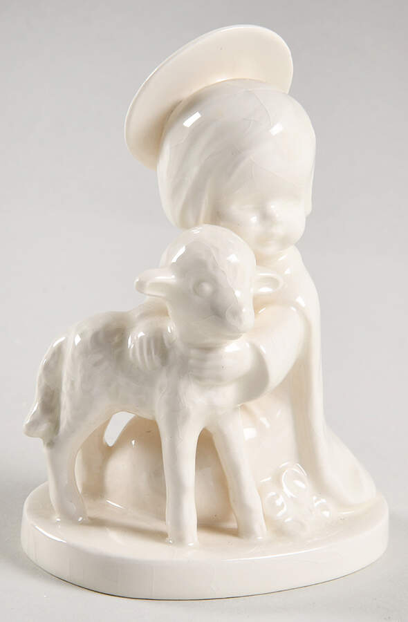 All White Figurines Watchful Angel-Glossy - No Box by Goebel-1