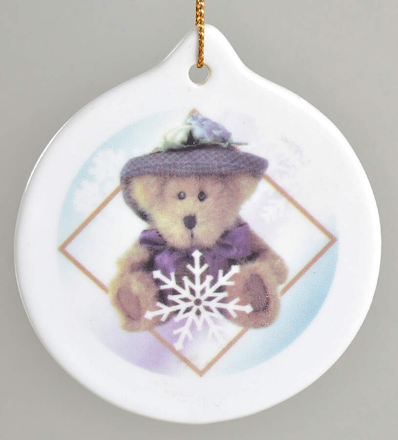 Boyds Bears Christmas Ornaments Girl Bear With Snowflake - No Box by Giftco Inc-1