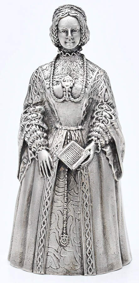 Women Who Changed the Course of History Queen Isabella I - No Stand - No Box by Gorham Silver-1