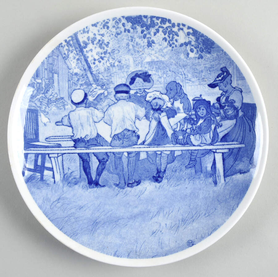 Carl Larsson Art Breakfast Under The Birch - No Box by Gustavsberg-1
