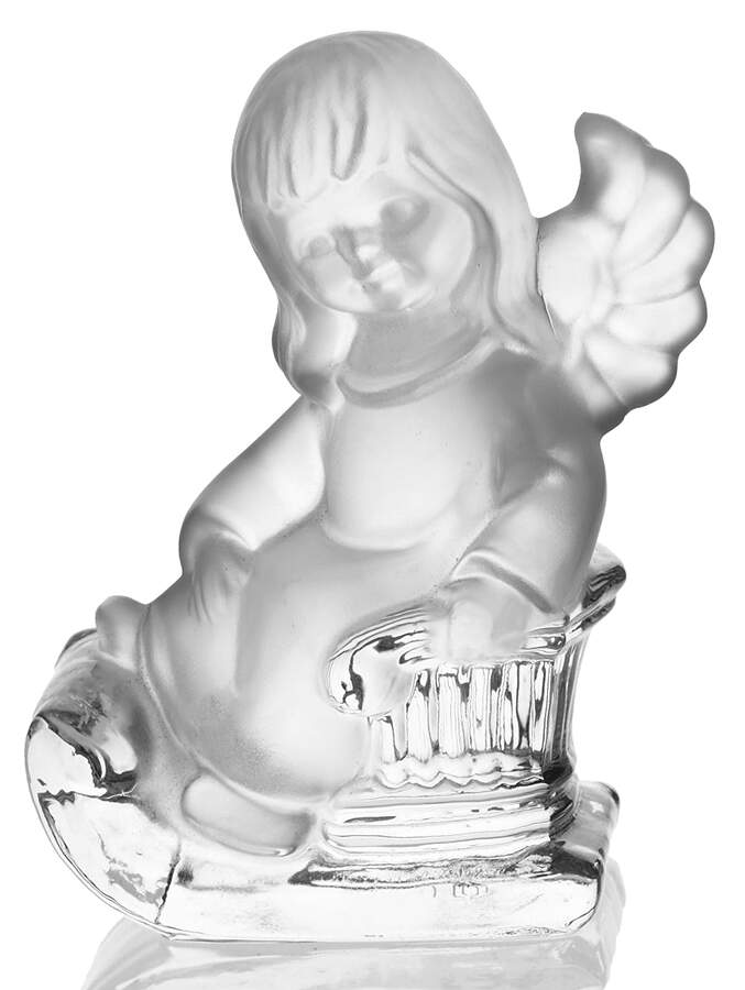 Crystal Angels Angel On Sled - Boxed by Goebel-1