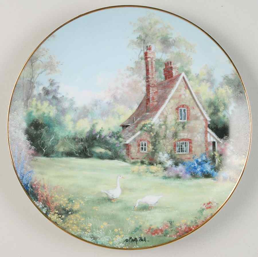English Country Cottages Gamekeeper's Cottage - No Box by Hamilton Collection-1