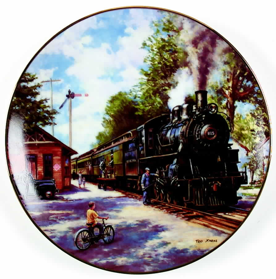 Golden Age of American Railroad  The Morning Local - No Box by Hamilton Collection-1