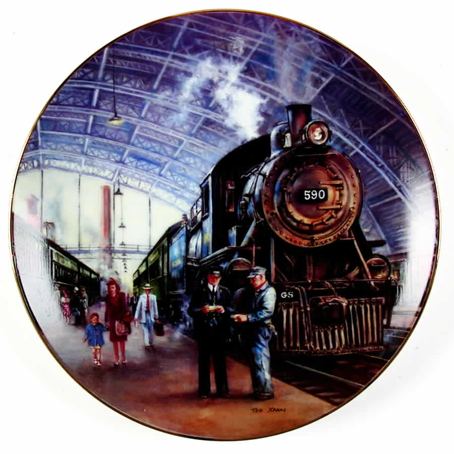 Golden Age of American Railroad  Final Destination - No Box by Hamilton Collection-1