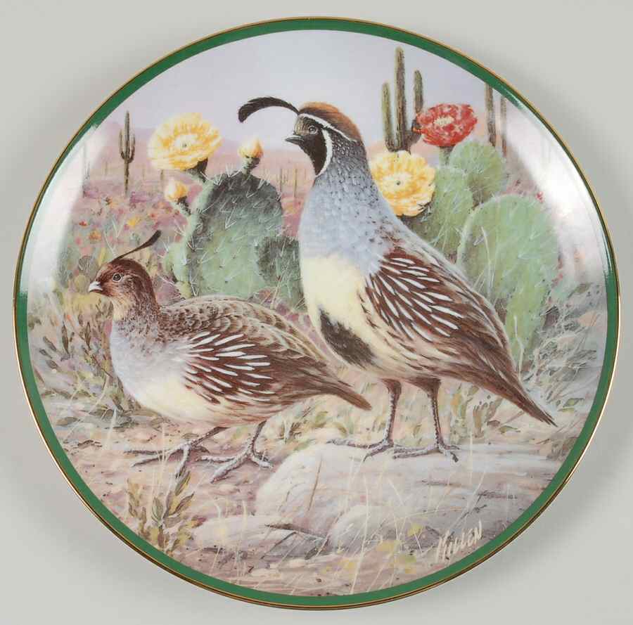 North American Gamebirds Gambel Quail - Boxed by Hamilton Collection-1