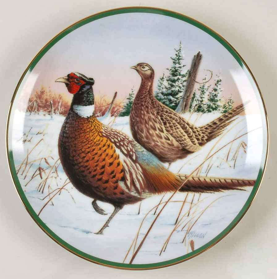 North American Gamebirds Ring-Necked Pheasant - With Box by Hamilton Collection-1