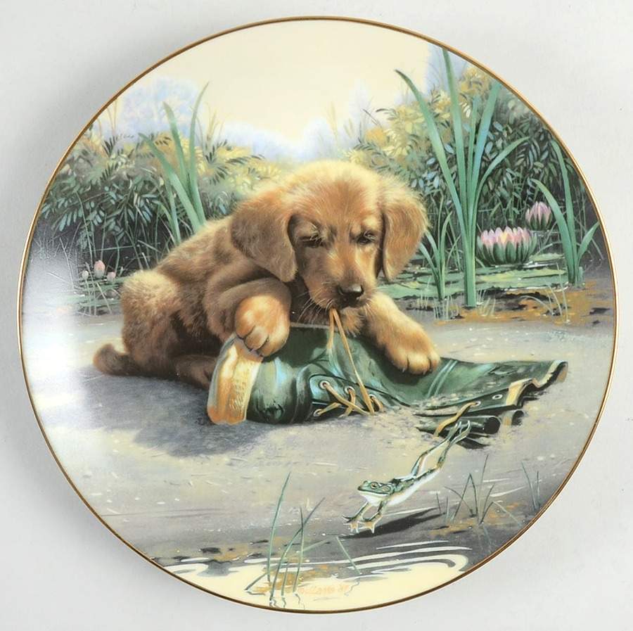 Puppy Playtime Catch Of The Day-Golden Retriever - No Box by Hamilton Collection-1