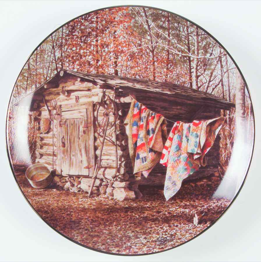 Quilted Countryside The Quilter's Cabin - No Box by Hamilton Collection-1