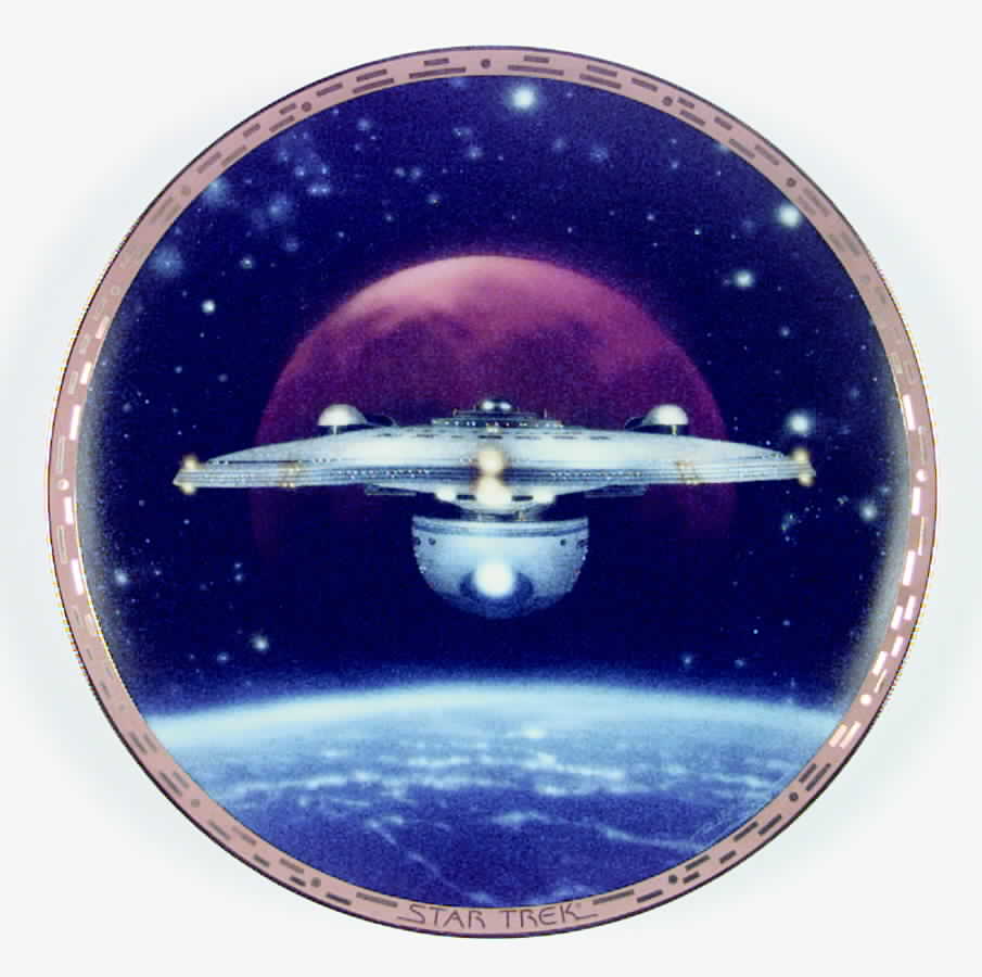 Star Trek-The Voyagers U.S.S. Excelsior - No Box by Hamilton Collection-1