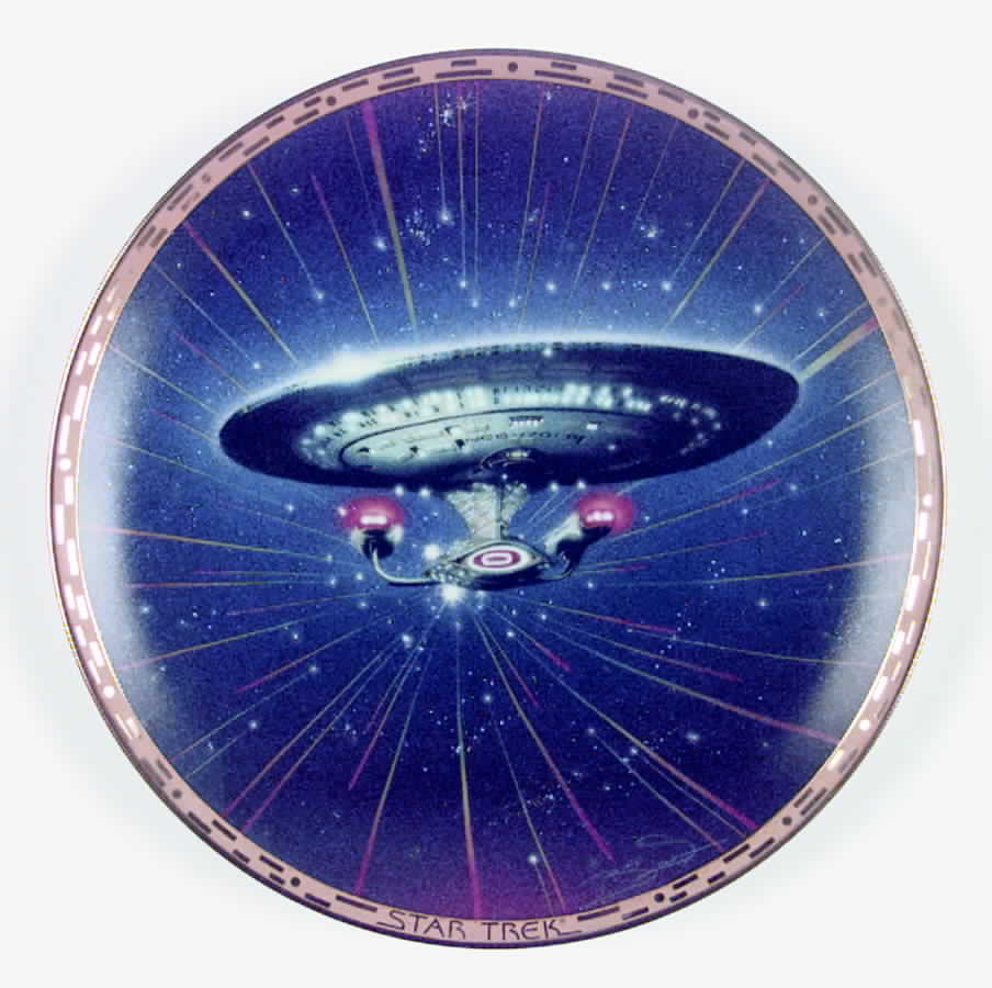 Star Trek-The Voyagers U.S.S. Enterprise Ncc-1701d - No Box by Hamilton Collection-1