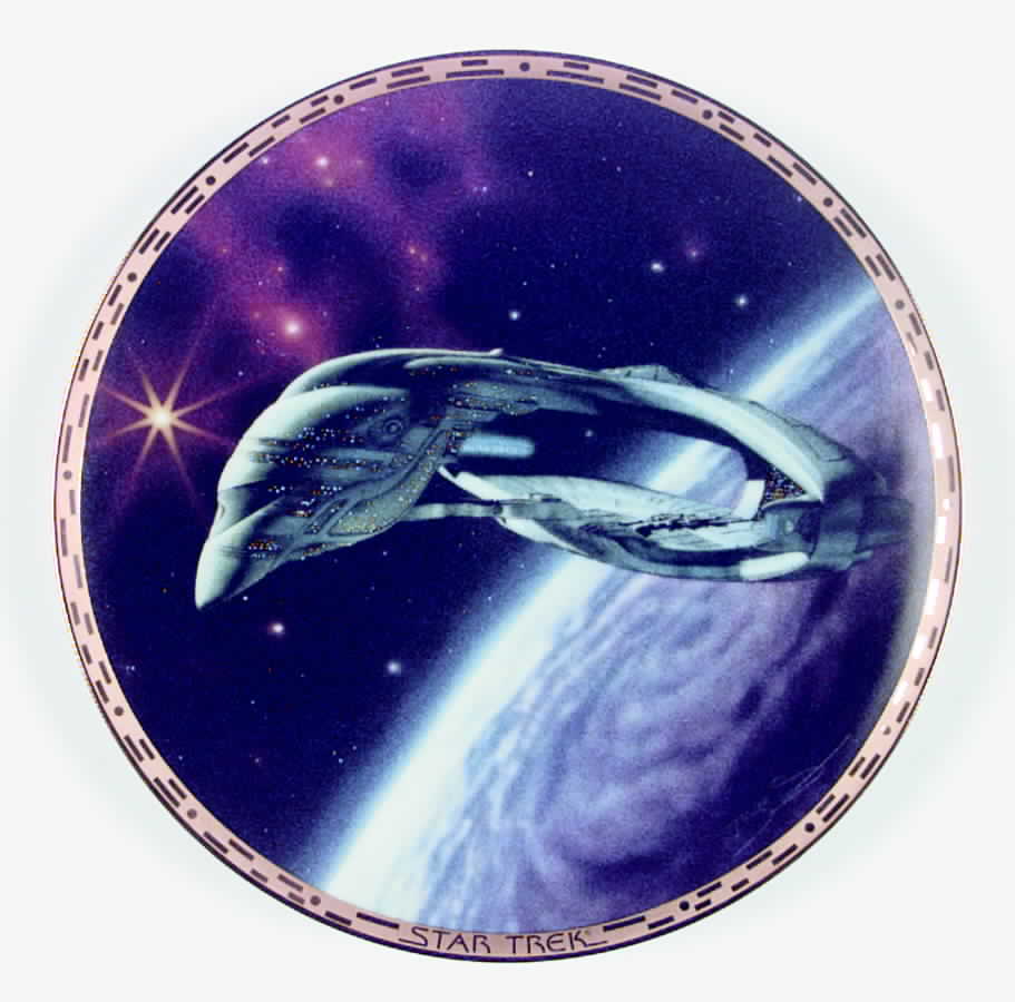 Star Trek-The Voyagers Romulan Warbird - No Box by Hamilton Collection-1