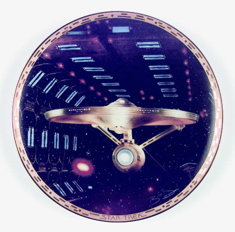 Star Trek-The Voyagers U.S.S. Enterprise Ncc-1701a - No Box by Hamilton Collection-1