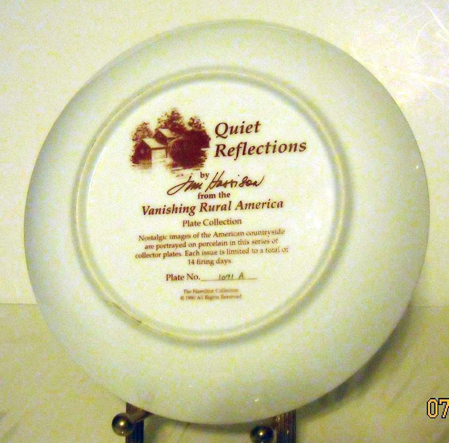 Vanishing Rural America Quiet Reflections - With Box by Hamilton Collection-1