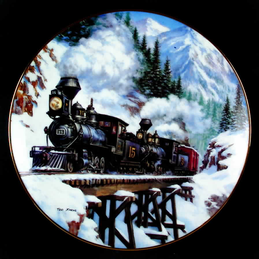 Winter Rails Winter Crossing - No Box by Hamilton Collection-1