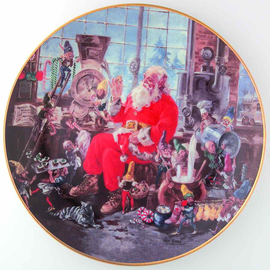 Classic American Santa Santa's Candy Kitchen - No Box by Hamilton Collection-1