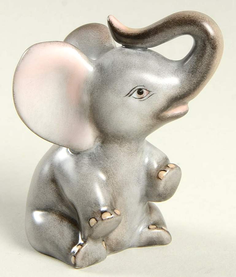 Elephants Baby Elephant-Natural - No Box by Herend-1