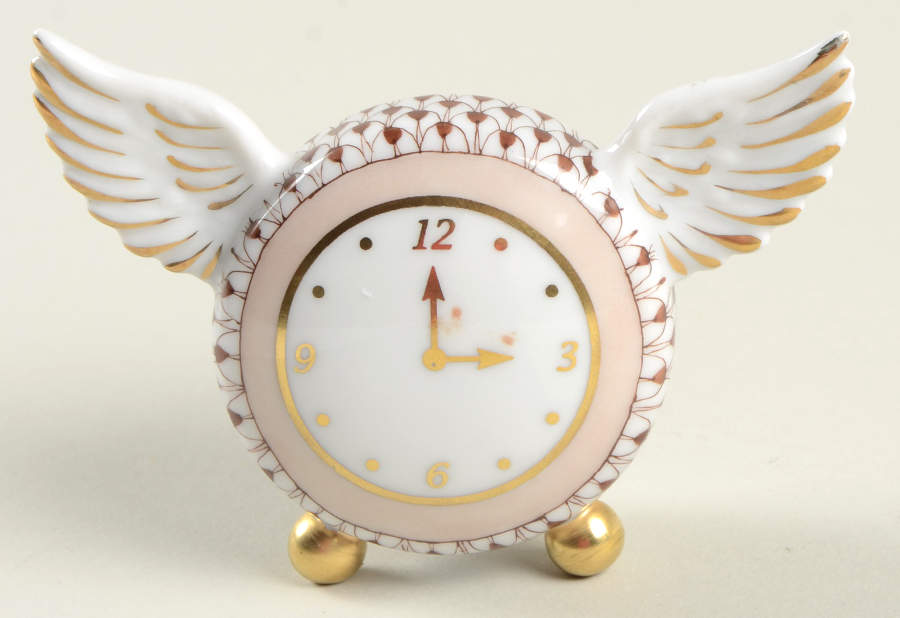 Manmade Objects Time Flies-Chocolate - No Box by Herend-1