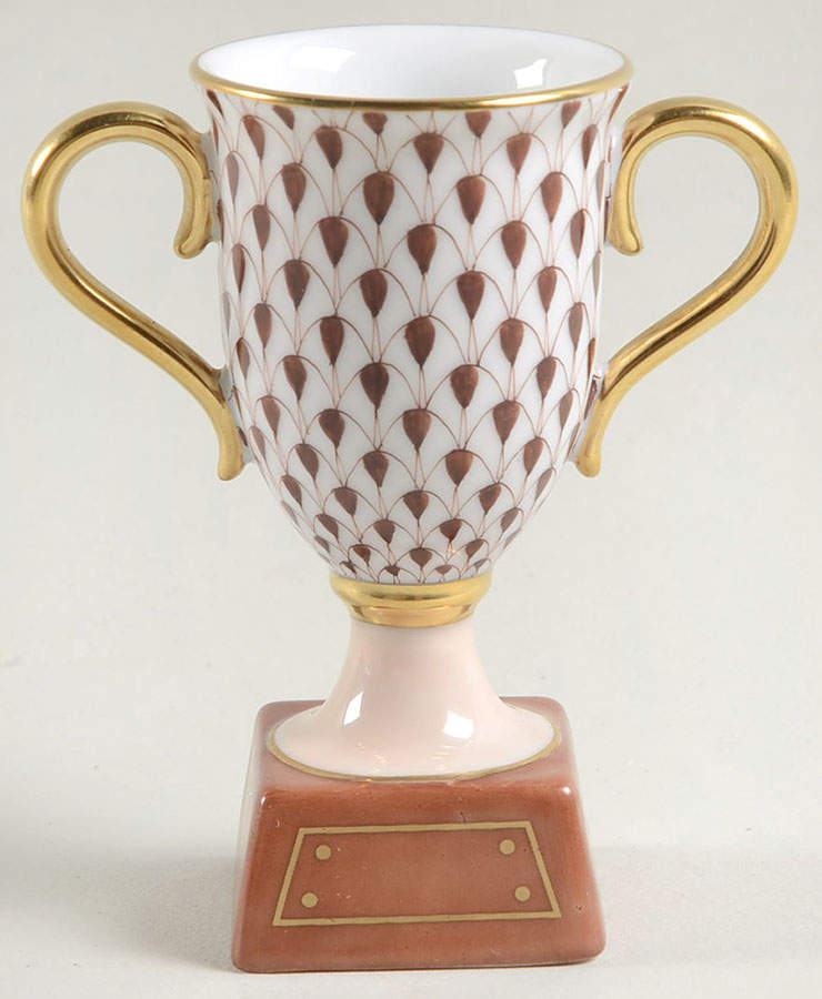 Manmade Objects Trophy-Chocolate - No Box by Herend-1