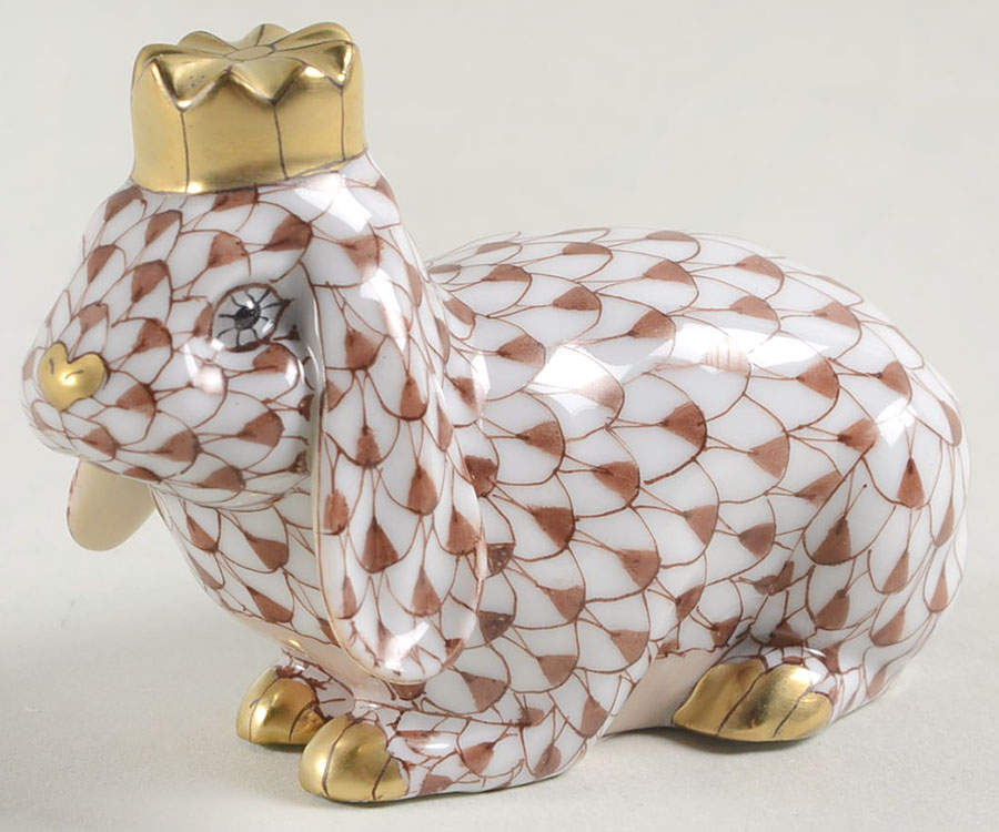 Rabbits & Bunnies (Single) Royal Bunny-Chocolate - No Box by Herend-1