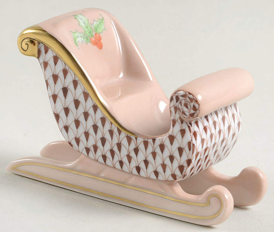 Childrens's Gifts & Toys Sleigh-Chocolate - No Box by Herend-1