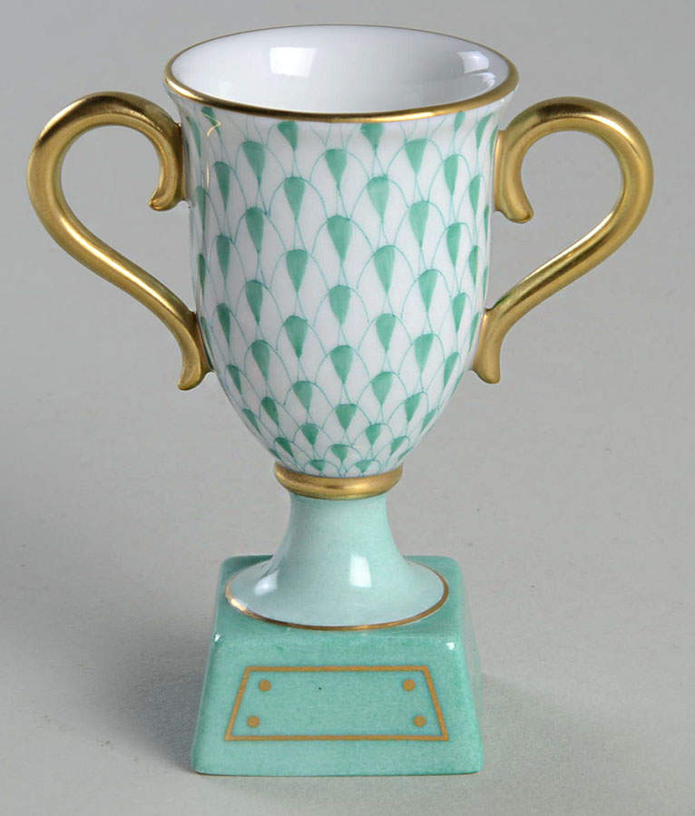 Manmade Objects Trophy-Green - No Box by Herend-1