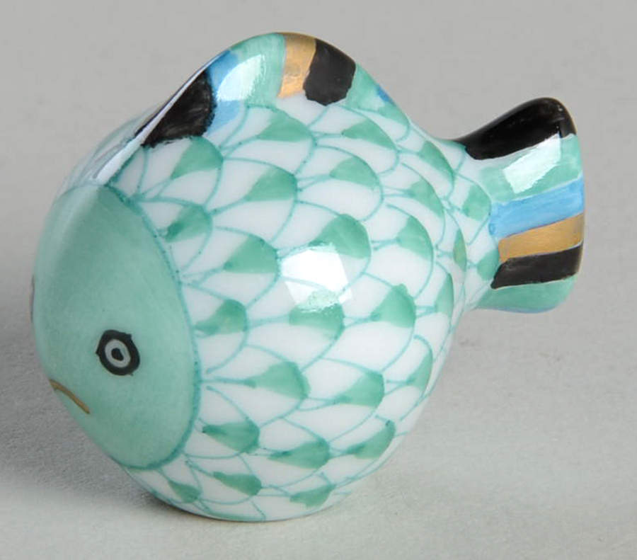 Fish Miniature Fish-Green - No Box by Herend-1