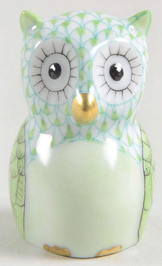 Birds of Prey The Professor-Key Lime - No Box by Herend-1