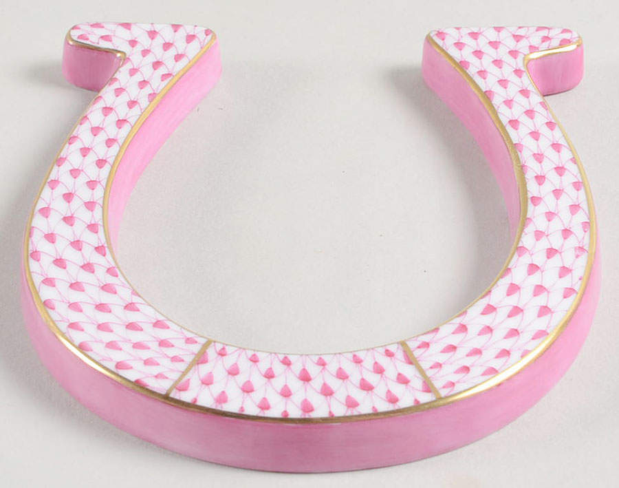 Manmade Objects Horseshoe-Raspberry - No Box by Herend-1