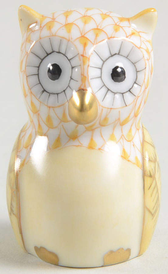 Birds of Prey The Professor-Butterscotch - No Box by Herend-1