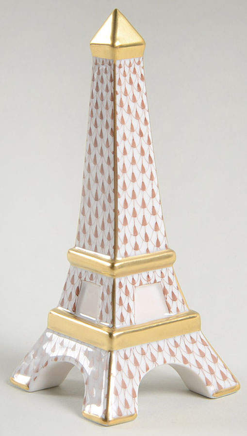 Manmade Objects Eiffel Tower-Chocolate - No Box by Herend-1