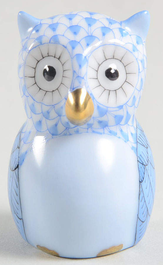 Birds of Prey The Professor-Blue - No Box by Herend-1
