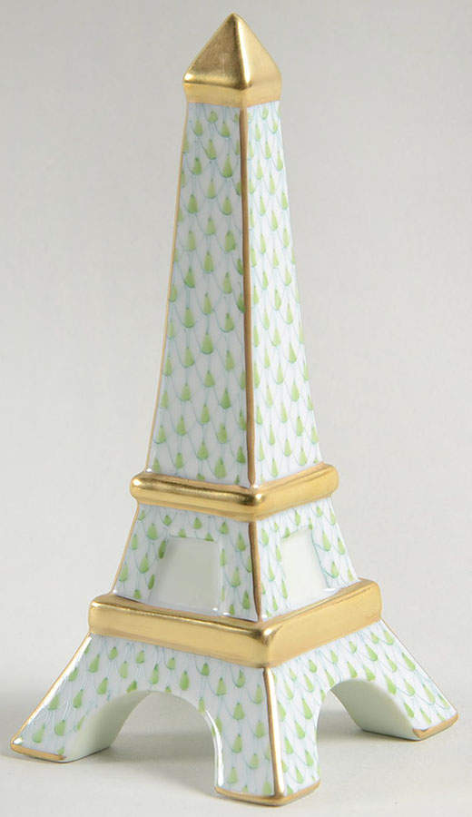 Manmade Objects Eiffel Tower-Key Lime - No Box by Herend-1