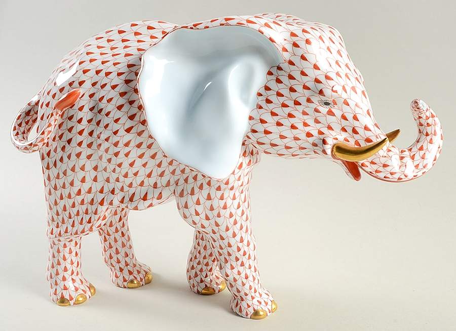 Elephants Elephant-Rust - No Box by Herend-1