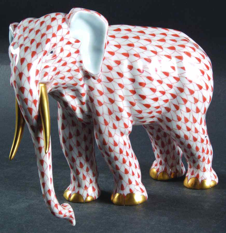 Elephants Elephant-Rust - No Box by Herend-1