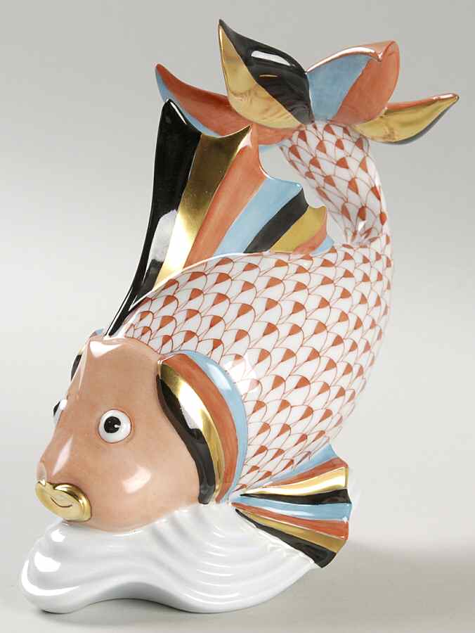 Fish Carp-Rust - No Box by Herend-1