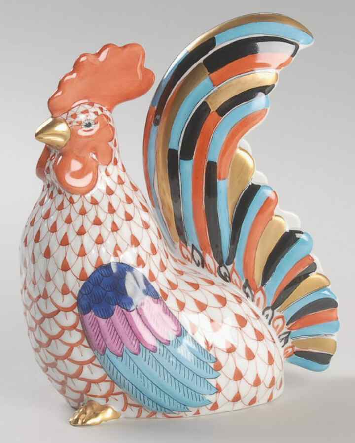 Roosters Rooster-Rust - No Box by Herend-1