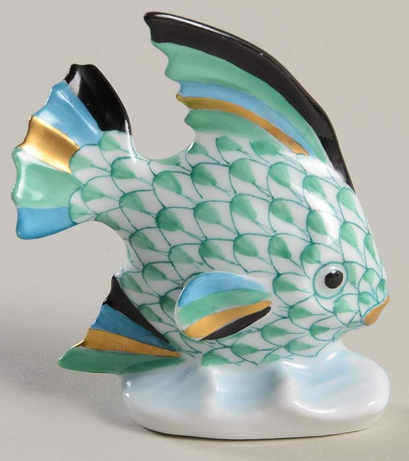Fish Fish-Green - No Box by Herend-1