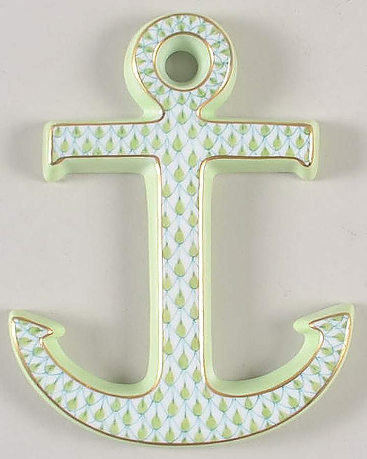 Manmade Objects Anchor-Key Lime - No Box by Herend-1