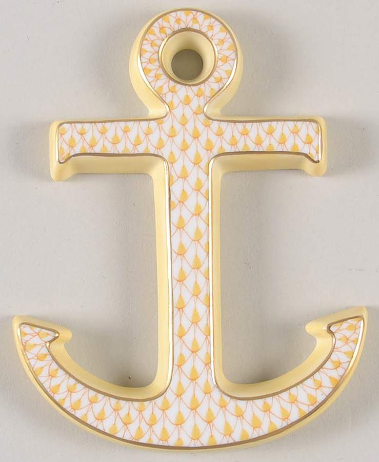 Manmade Objects Anchor-Butterscotch - No Box by Herend-1