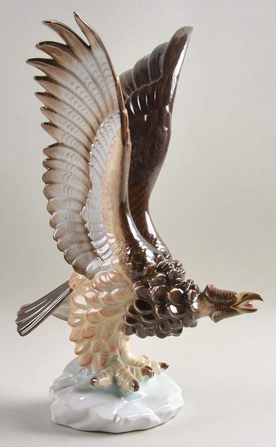 Birds of Prey Eagle W/O Sword - No Box by Herend-1