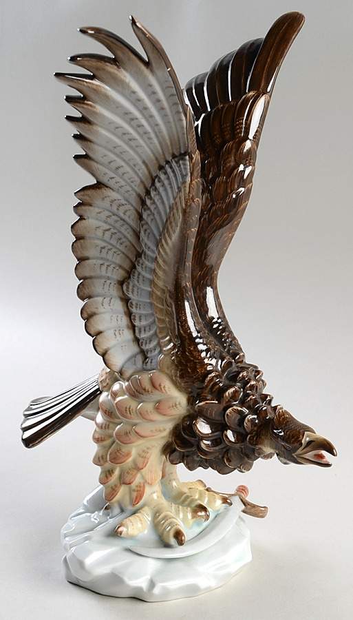 Birds of Prey Eagle With Sword - No Box by Herend-1
