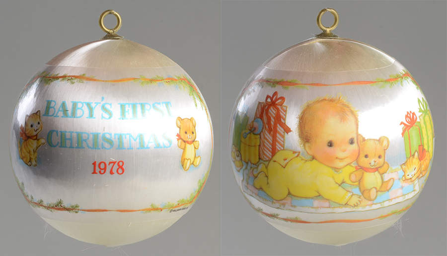 1978 Hallmark Christmas Ornaments Baby's First Christmas - Boxed by Hallmark Gold Crown-1