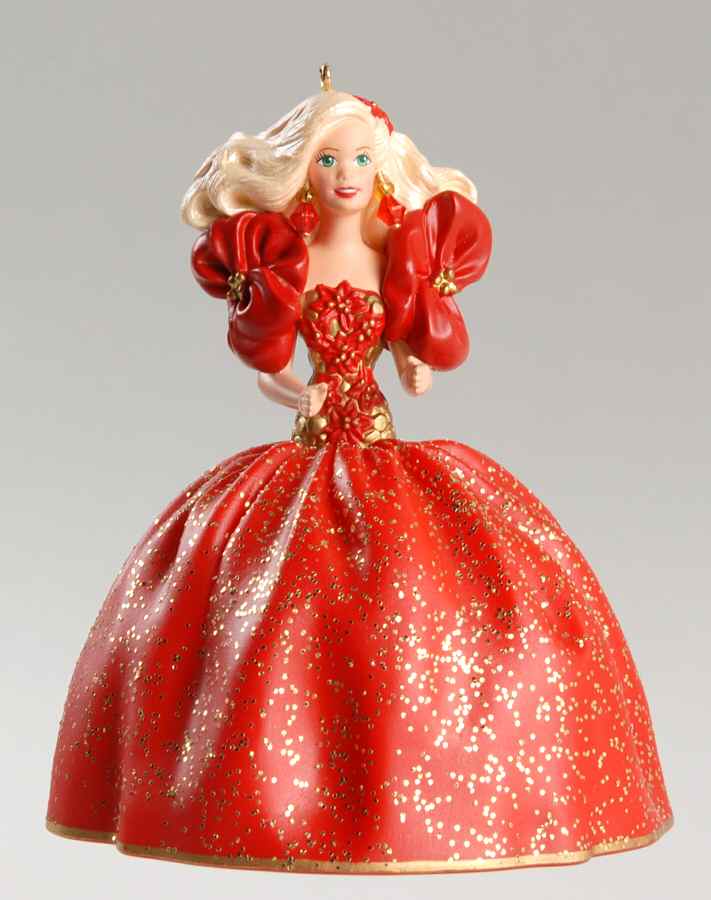 Holiday Barbie (1993-1998) Holiday Barbie-1993 - With Box by Hallmark Gold Crown-1
