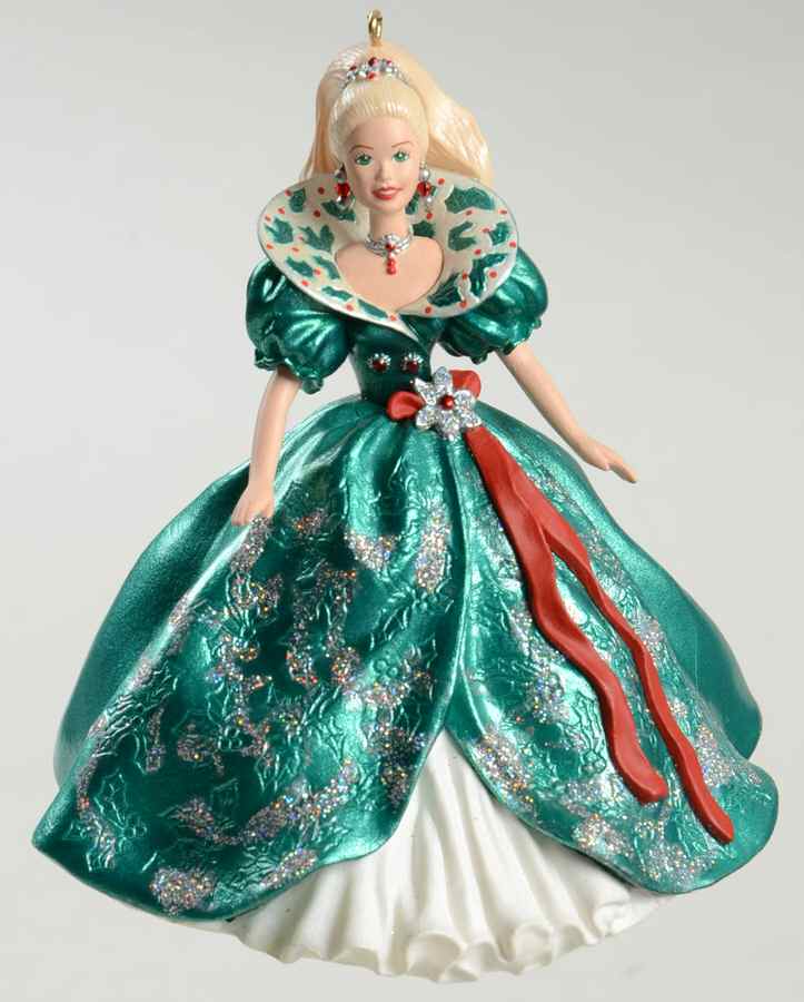 Holiday Barbie (1993-1998) Holiday Barbie-1995 - Boxed by Hallmark Gold Crown-1