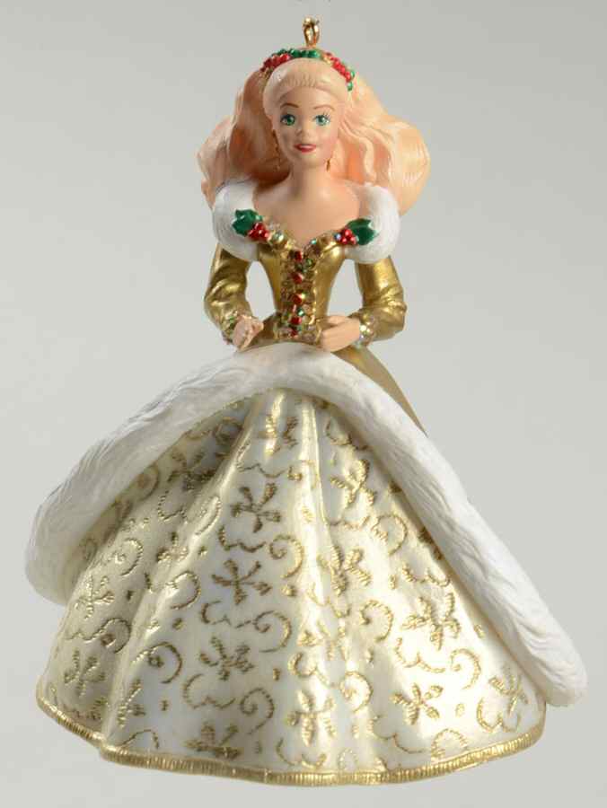 Holiday Barbie (1993-1998) Holiday Barbie-1994 - Boxed by Hallmark Gold Crown-1