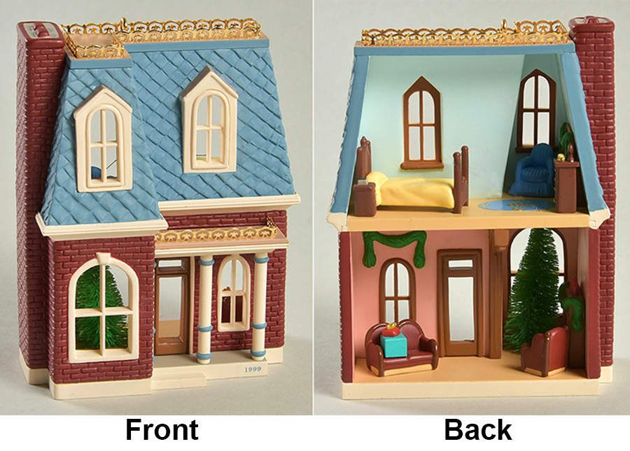 Nostalgic Houses & Shops 1999-House On Holly Lane - Boxed by Hallmark Gold Crown-1