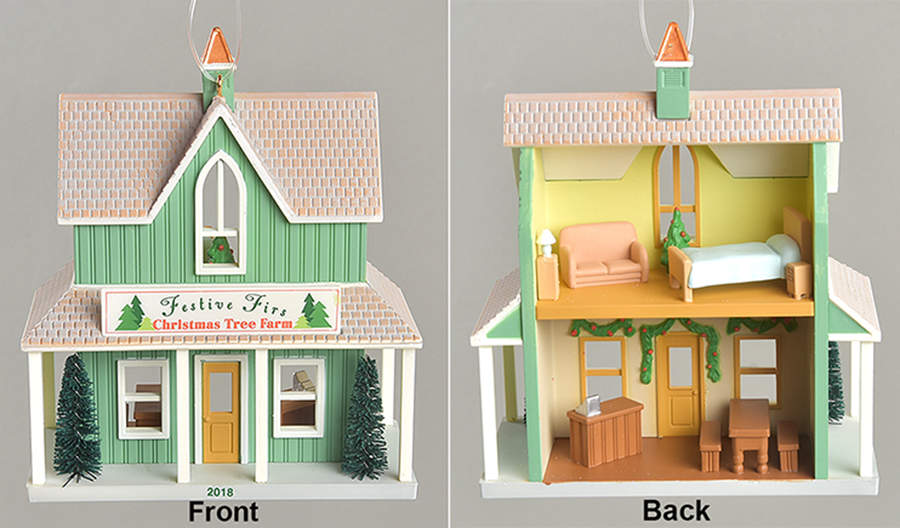 Nostalgic Houses & Shops 2018-Festive Firs Christmas Tree Farm#35 - Boxed by Hallmark Gold Crown-1